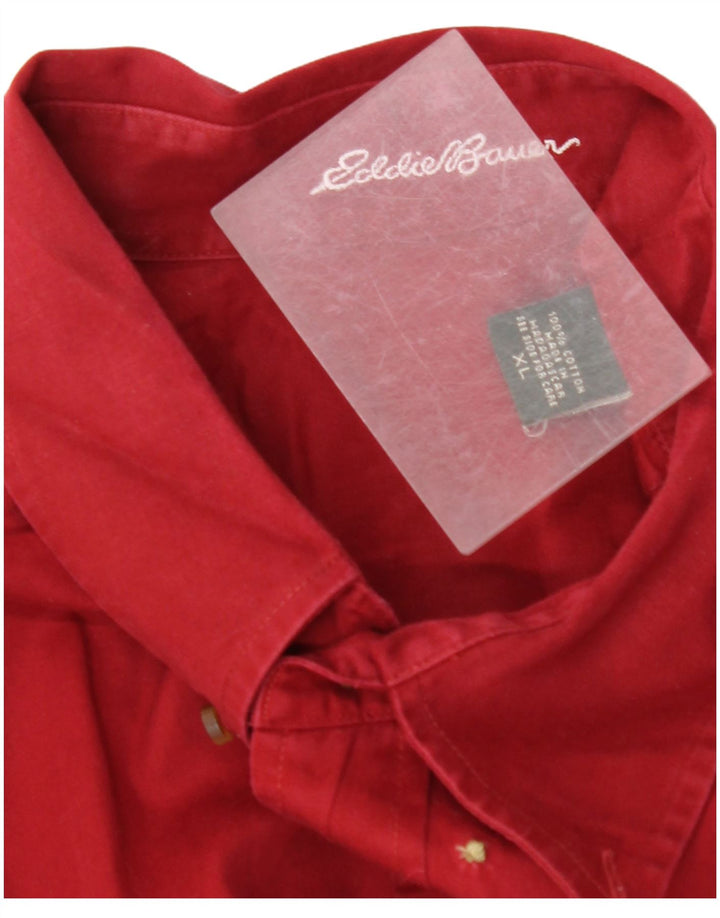 EDDIE BAUER Cămașă Bărbați XL Bumbac Roșu