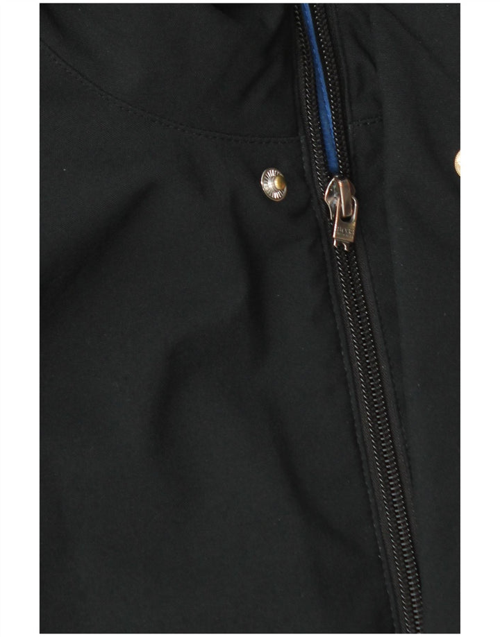 Jachetă bomber cu glugă pentru băieți Hugo Boss 13-14 ani Poliester negru mic