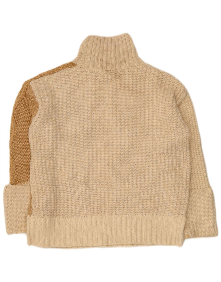 Pulover cu gât țestoasă pentru femei Marks & Spencer UK 10 Small Off White