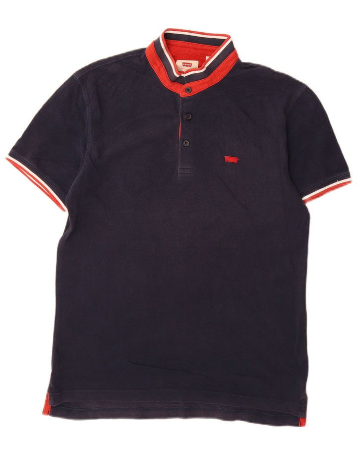 Cămașă polo Levi's pentru bărbați, bumbac, albastru bleumarin