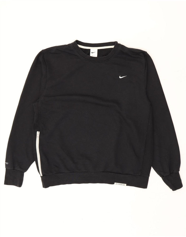 Hanorac pentru bărbați Nike Pulover mare, negru, bumbac