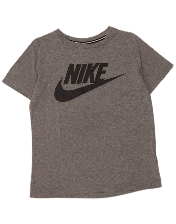 Tricou grafic pentru femei NIKE Top UK 10 Small Gri Poliester
