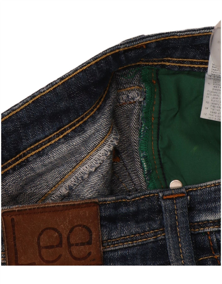 Blugi bootcut LEE pentru femei cu talie joasă W29 L33 bumbac bleumarin