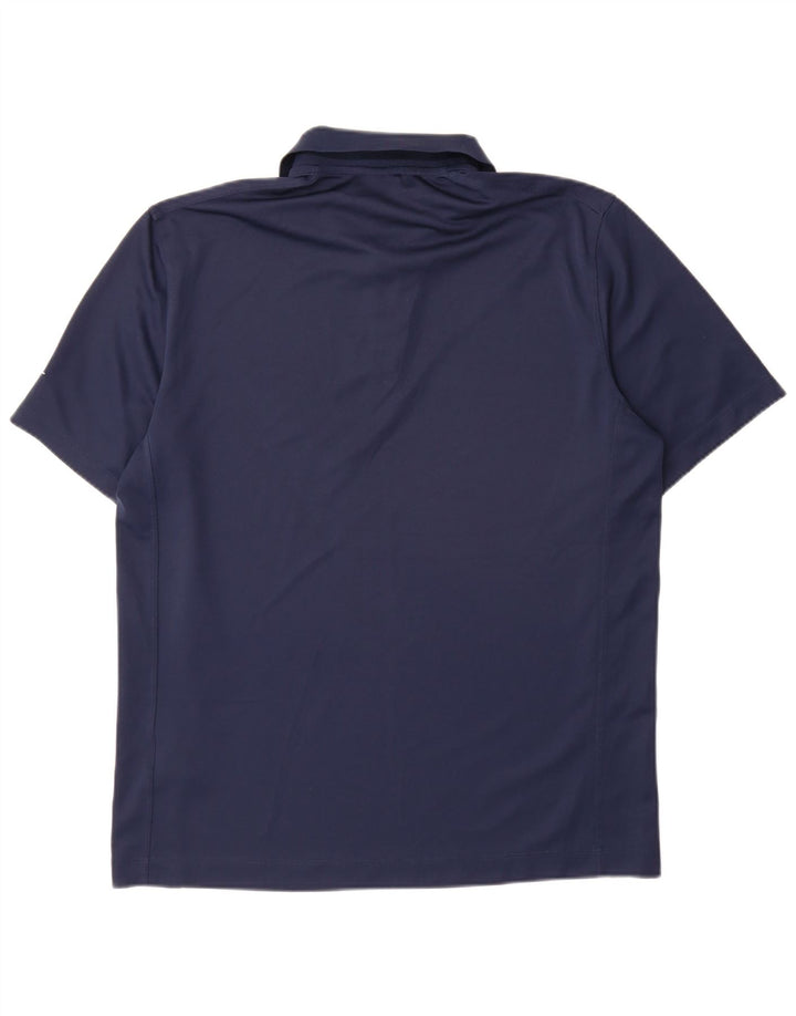 Tricou polo Nike pentru bărbați Dri Fit, mare, poliester bleumarin