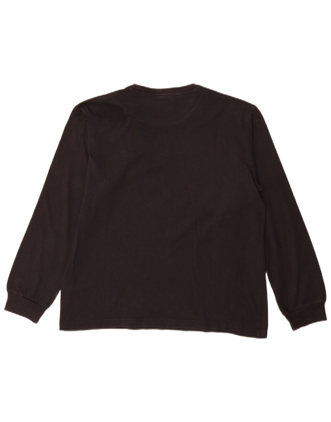 Top pentru bărbați Champion cu mânecă lungă mare din bumbac negru