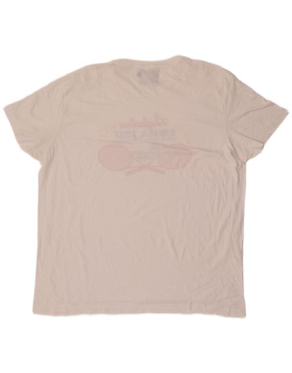 AUSTRALIAN L'ALPINA Tricou grafic pentru bărbați Top 2XL Alb