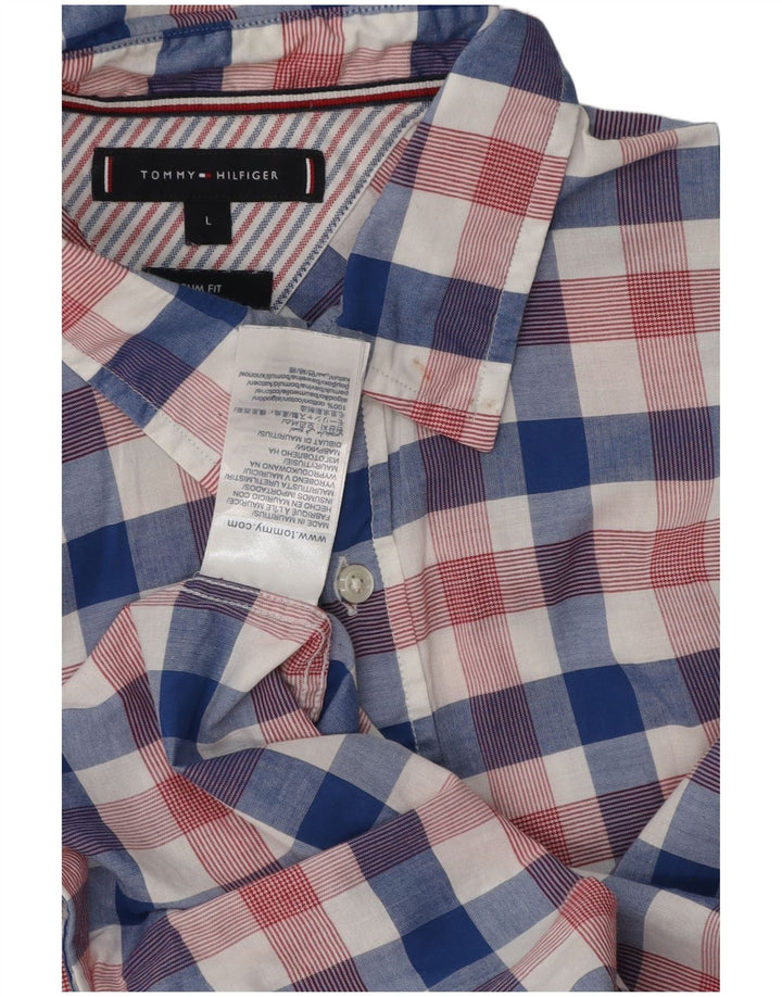 Cămașă pentru bărbați Tommy Hilfiger Slim Fit, mare, multicolor, din bumbac