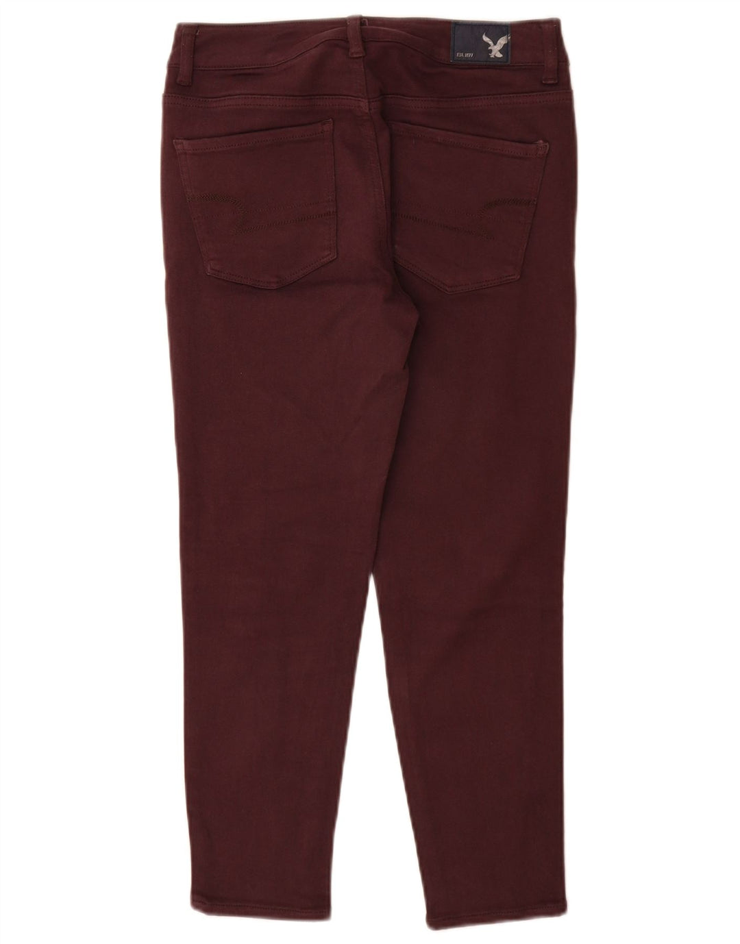 AMERICAN EAGLE OUTFITTERS Blugi tăiați pentru femei UK 8 Small W26 L24 Burgundy