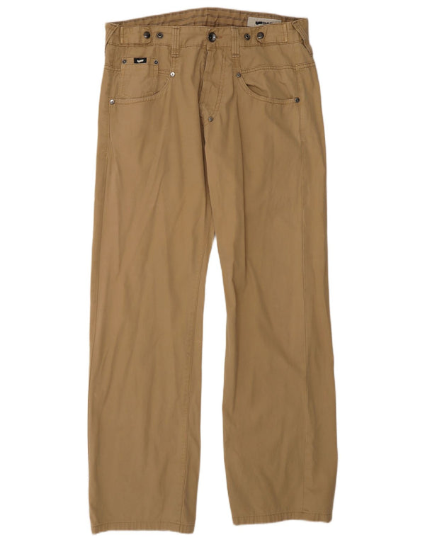 Pantaloni casual drepti pentru bărbați Gas W32 L31 bumbac maro