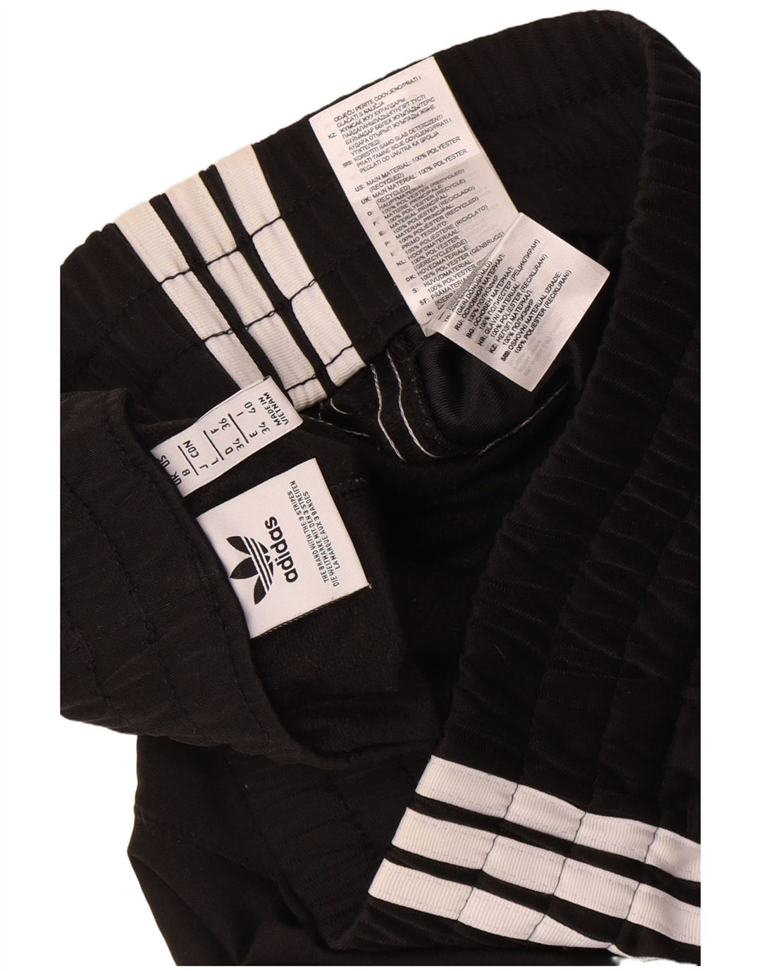 Pantaloni scurți sport Adidas pentru femei UK 8 Small Negru Poliester
