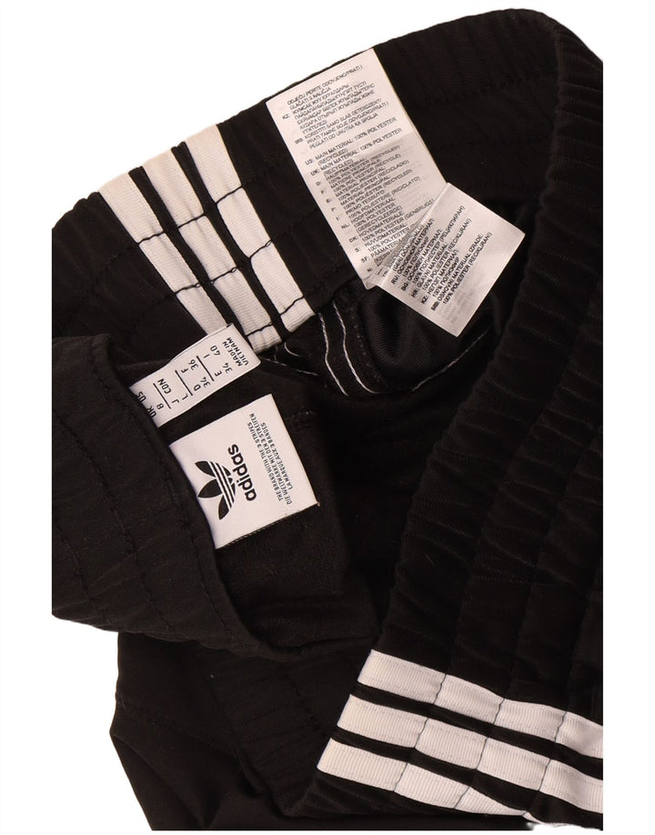Pantaloni scurți sport Adidas pentru femei UK 8 Small Negru Poliester