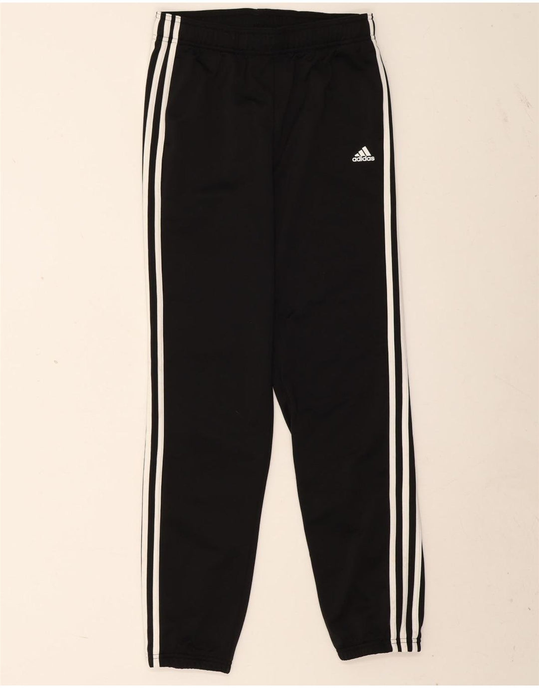 Pantaloni de trening Adidas pentru băieți 13-14 ani, poliester negru în schemă