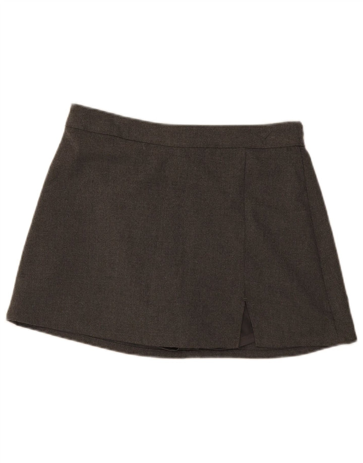 Fusta mini Hollister pentru femei UK 14 Large W30 Poliester gri