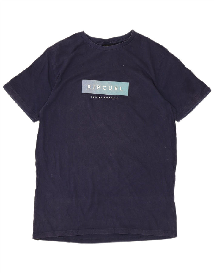 Tricou grafic pentru bărbați Rip Curl Relaxed Fit Top mediu din bumbac bleumarin