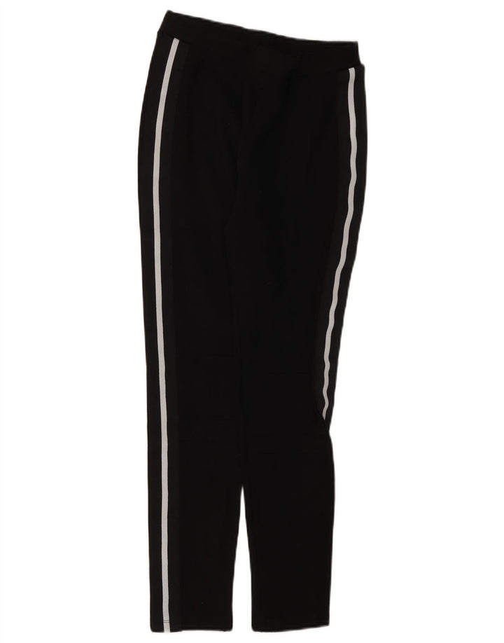 Pantaloni de trening ZARA pentru femei UK 12 Viscoză cu dungi negre medii
