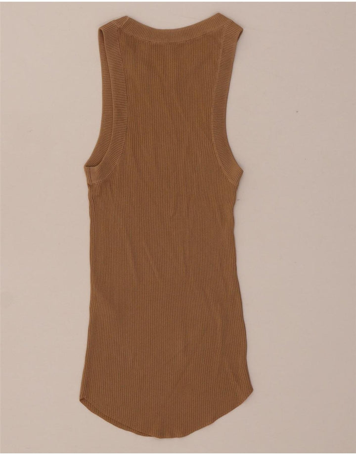 Vest Vest Top Femei Zara UK 4 XS Bej Viscoză