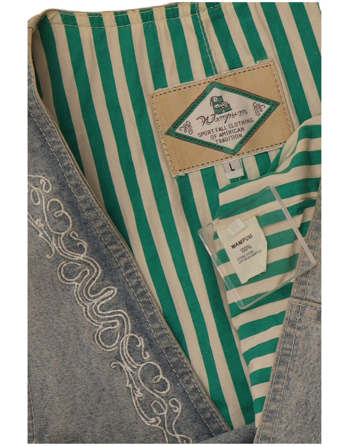 WAMPUM vestă pentru femei UK 16 mare, albastru, bumbac