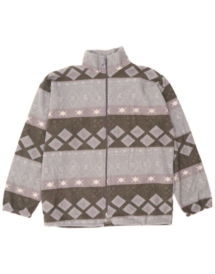 Jachetă din lână pentru bărbați VINTAGE UK 40 mare, gri, geometrică