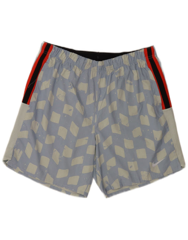 Pantaloni scurți sport pentru bărbați Nike Graphic Regular Sport mari, albastru geometric