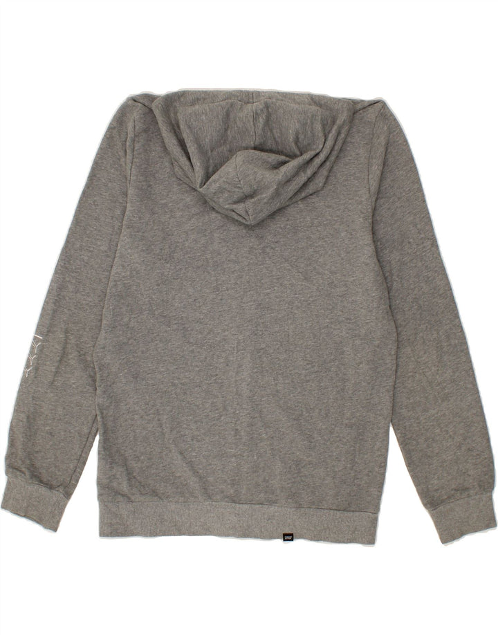 PUMA Mens Graphic Zip Hoodie Sweater Small Grey Cotton Vintage Puma and Second-Hand Puma from Messina Hembry 
