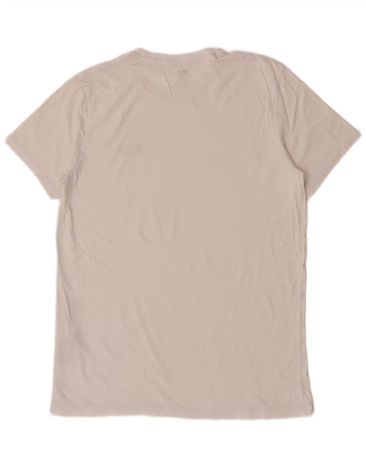 Tricou pentru bărbați Levi's Top mare din bumbac alb