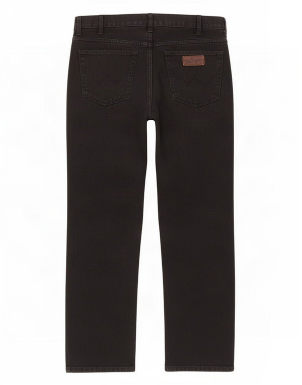 Blugi drepte pentru bărbați Wrangler Texas W38 L32 bumbac negru