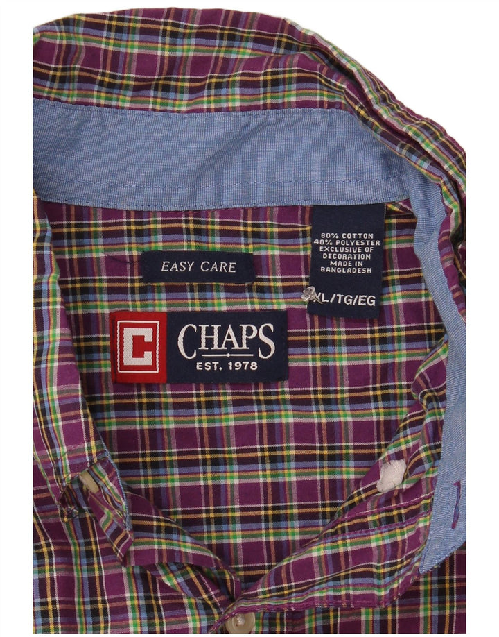 Cămașă pentru bărbați Chaps Easy Care XL, purpuriu, din bumbac