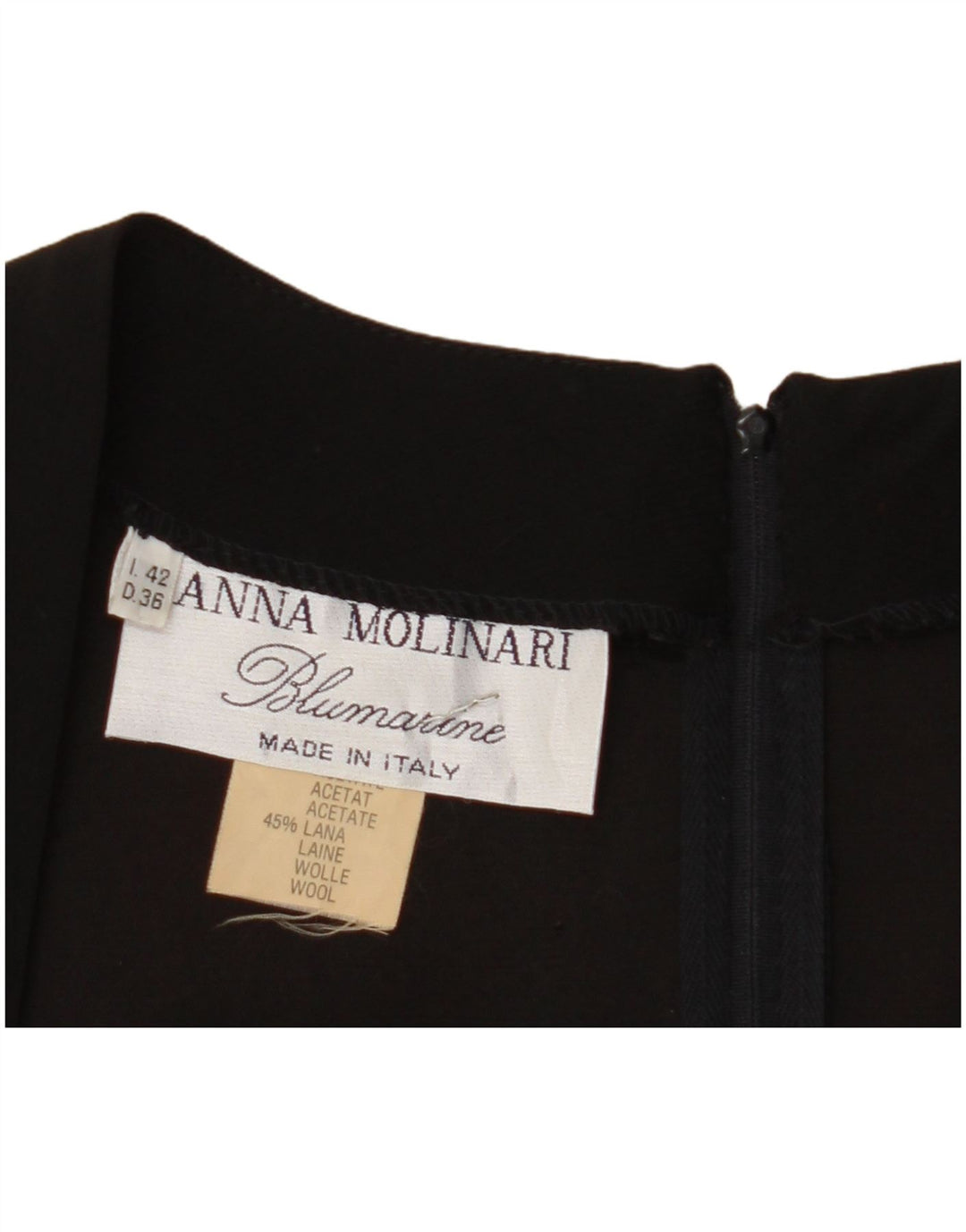 BLUMARINE Rochie teacă Anna Molinari pentru femei IT 42 Medium Black Colorblock