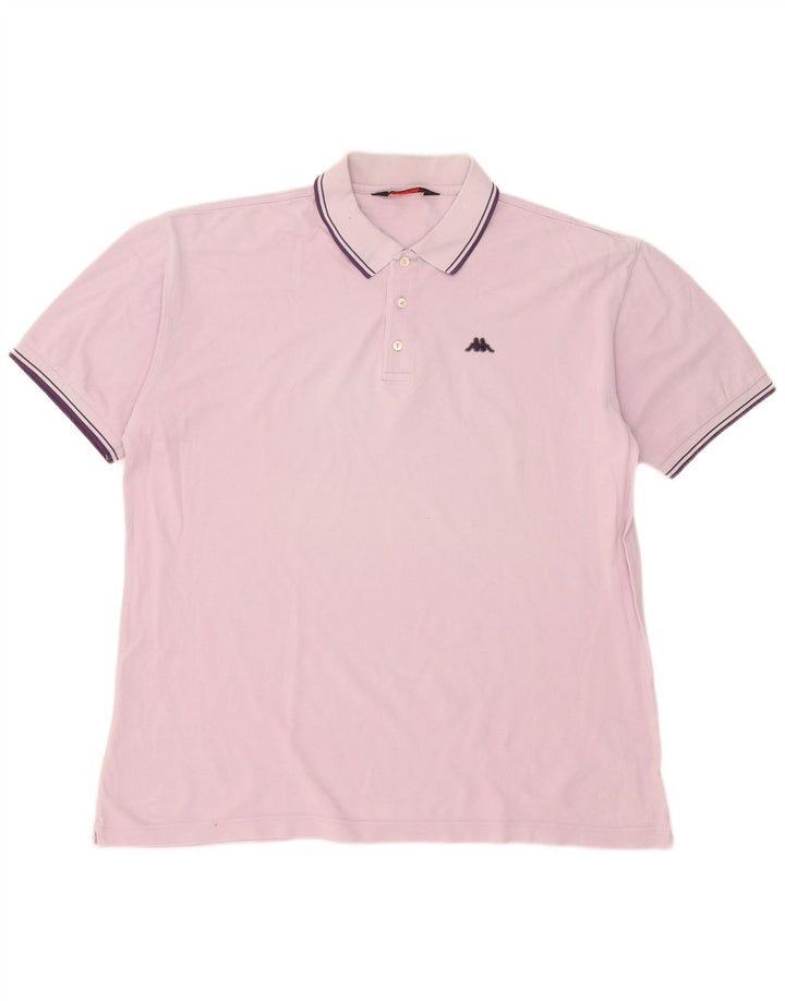 Cămașă polo pentru bărbați Kappa 2XL bumbac roz
