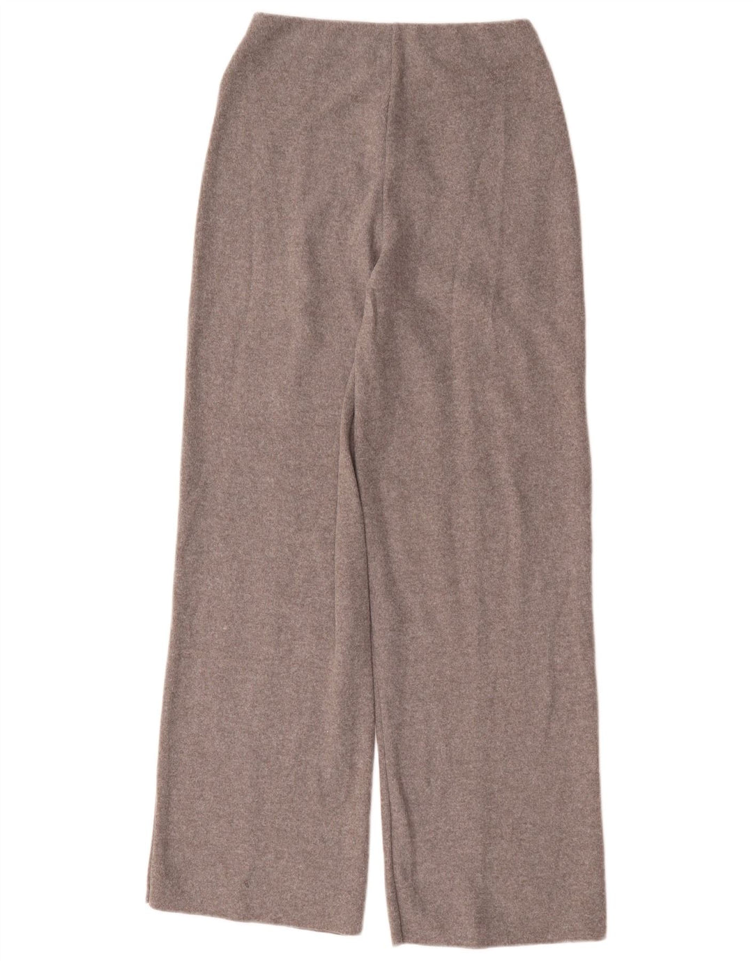 Pantaloni tricot largi pentru femei Zara UK 10 Poliester gri mic