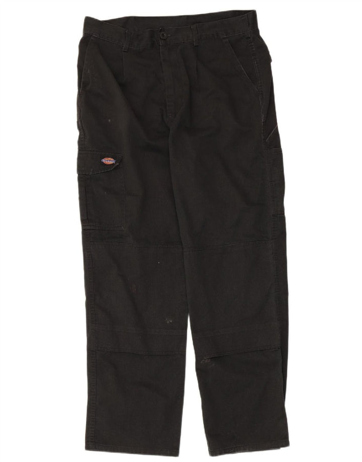 Pantaloni cargo drepti pentru bărbați Dickies Redhawk W36 L30 poliester negru