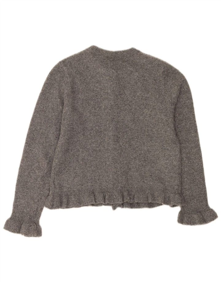 Pulover cardigan pentru femei Zara UK 10 Mic Gri Poliester