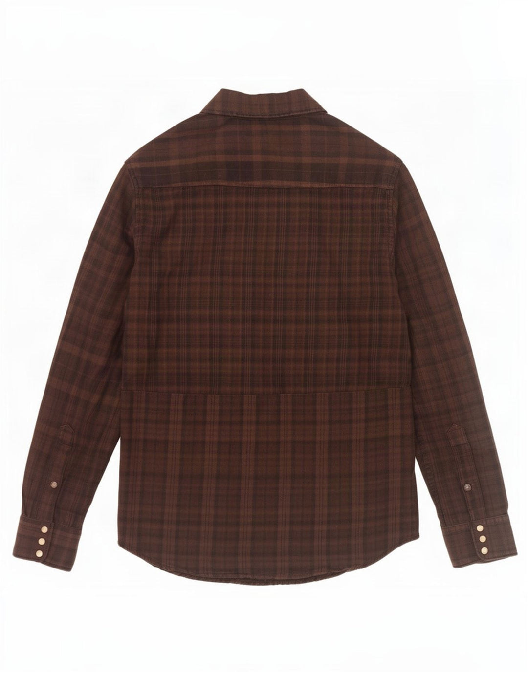 Cămașă de flanel Jack & Jones pentru bărbați, bumbac cu carouri maro mediu