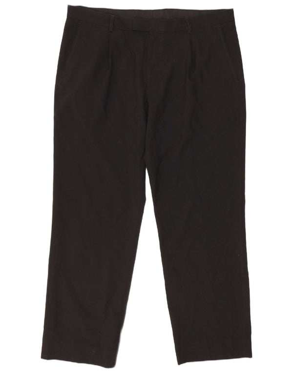 Marks & Spencer Pantaloni drepți pentru bărbați L39 L31 Poliester negru