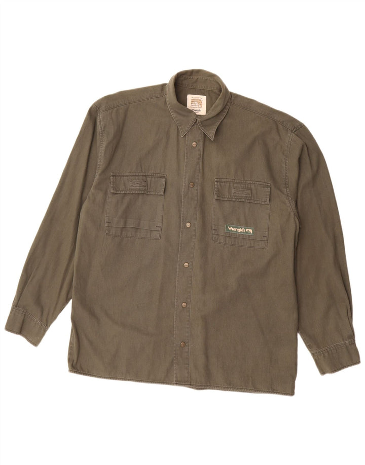 Cămașă pentru bărbați Wrangler, bumbac gri mediu