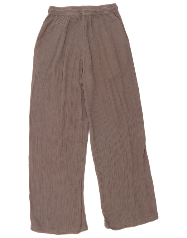 Topshop Pantaloni casual drepti pentru femei UK 10 Small W28 L30 Bumbac gri