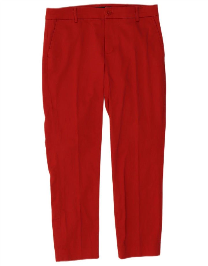 RALPH LAUREN Pantaloni chino subțiri pentru femei US 6 Medium W32 L26 Bumbac roșu