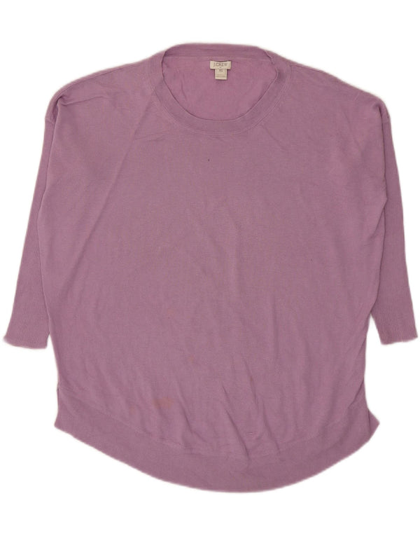J. Crew Pulover pentru femei cu mânecă 3/4 supradimensionată cu gât de barcă UK 6 XS Violet