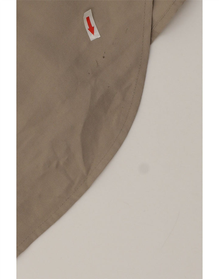 Rochie cămașă supradimensionată pentru femei Zara UK 14 Medium Bej Viscoză