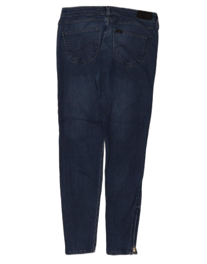 LEE Womens Scarlett Cropped Jeans W28 L33 Blue Cotton