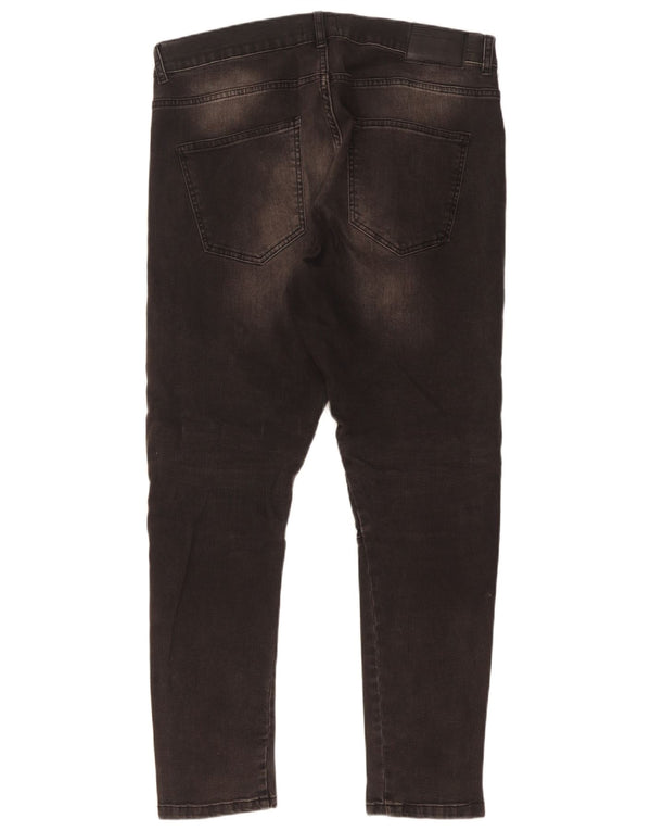 Blugi skinny pentru bărbați Zara EU 46 XL W36 L31 Negri