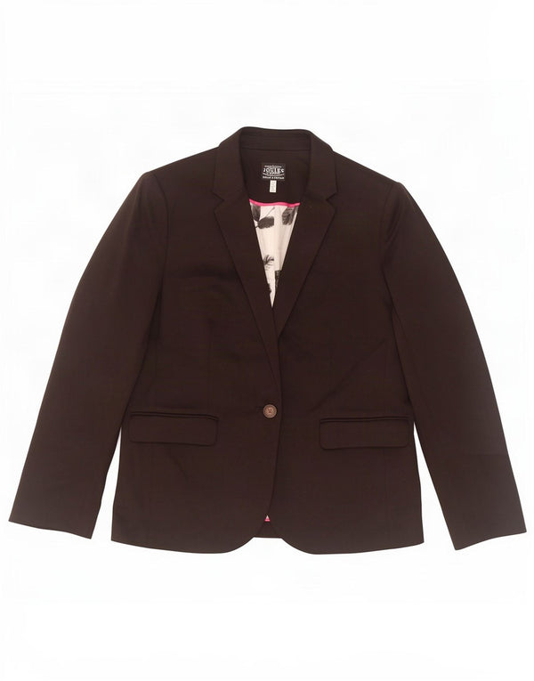 Sacou Blazer pentru femei Joules cu 1 nasture UK 14 Poliester negru mare