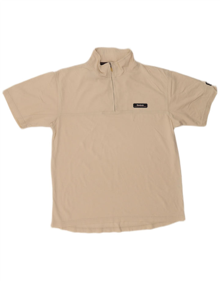 Tricou Reebok pentru bărbați, cu fermoar și gât, XL, bej