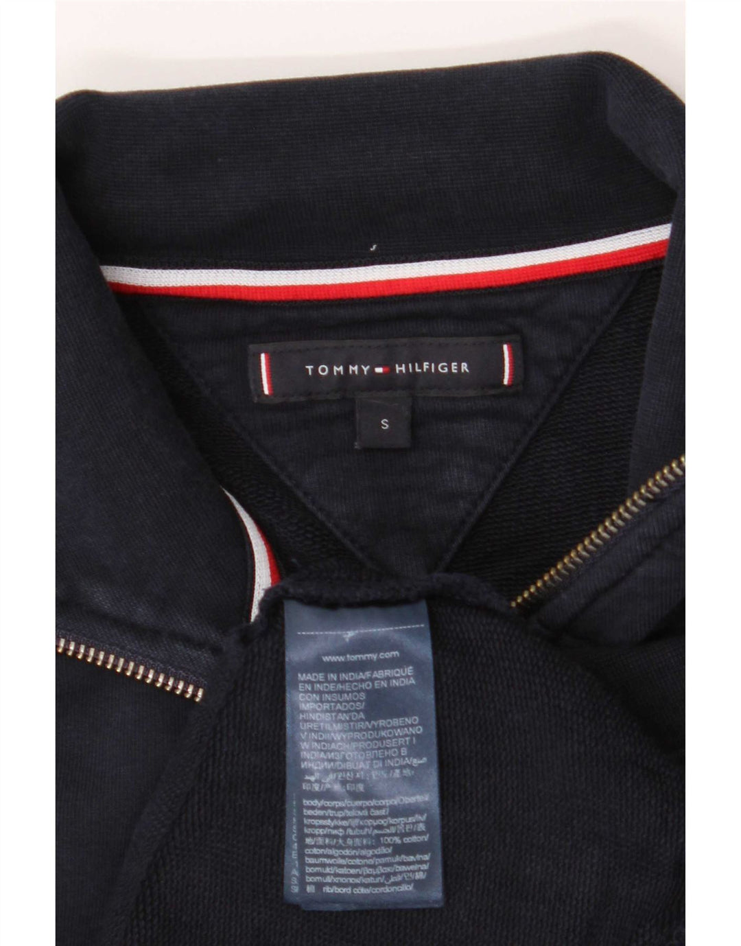 Jachetă de trening pentru bărbați Tommy Hilfiger, mică, albastru, bumbac