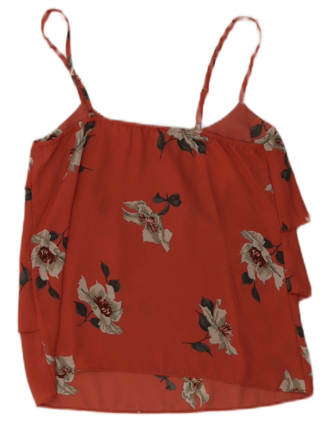 Oasis Top cu mai multe etaje pentru femei UK 8 Small Red Floral Poliester