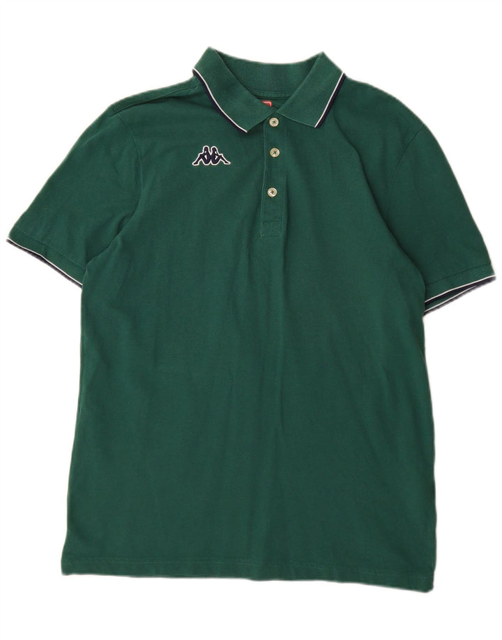 Tricou polo pentru bărbați Kappa, bumbac verde mare