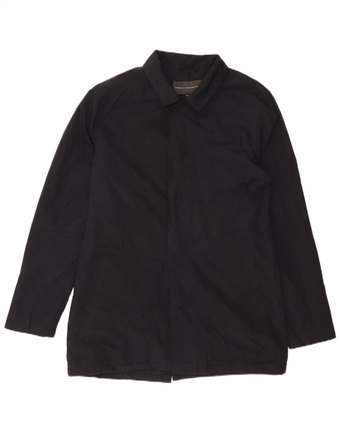 Palton pentru bărbați French Connection UK 40 Poliester mare, albastru bleumarin