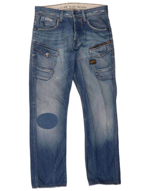 Blugi drepti pentru bărbați G-Star W32 L32 Bumbac albastru