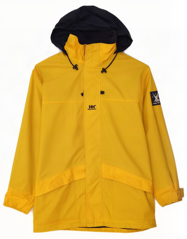 Jachetă de ploaie cu glugă cu glugă Helly Hansen pentru bărbați UK 42 XL galben Colorblock