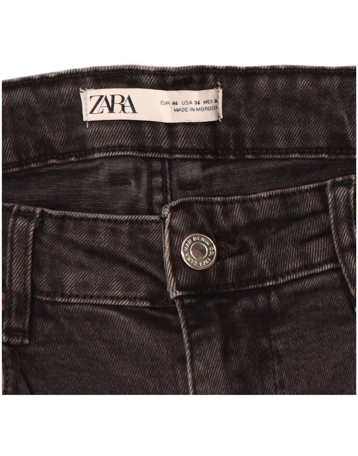 Pantaloni scurți din blugi pentru bărbați ZARA EU 46 XL W36 bumbac gri